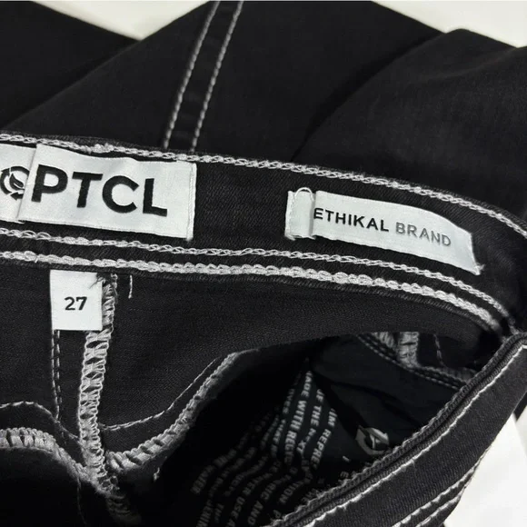 PTCL NWT Heavy Stitch Denim Maxi‎ Skirt 27 - Picture 5 of 10